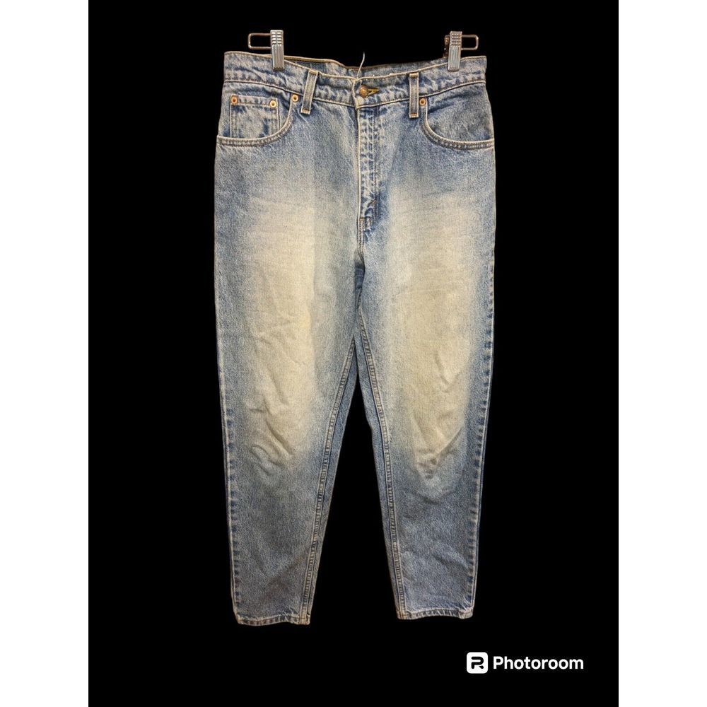 LEVIS 550 women's Relaxed Fit Denim Blue Jeans Light Wash‎ 30x30 measures Sz 11